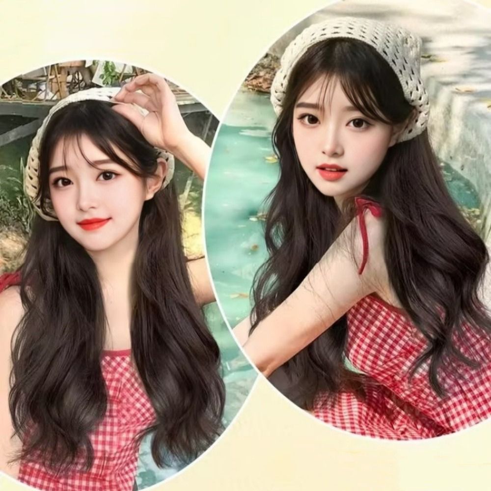 Fashion 65CM Wig Triangle Head - Headband Summer Knit 评论和价格