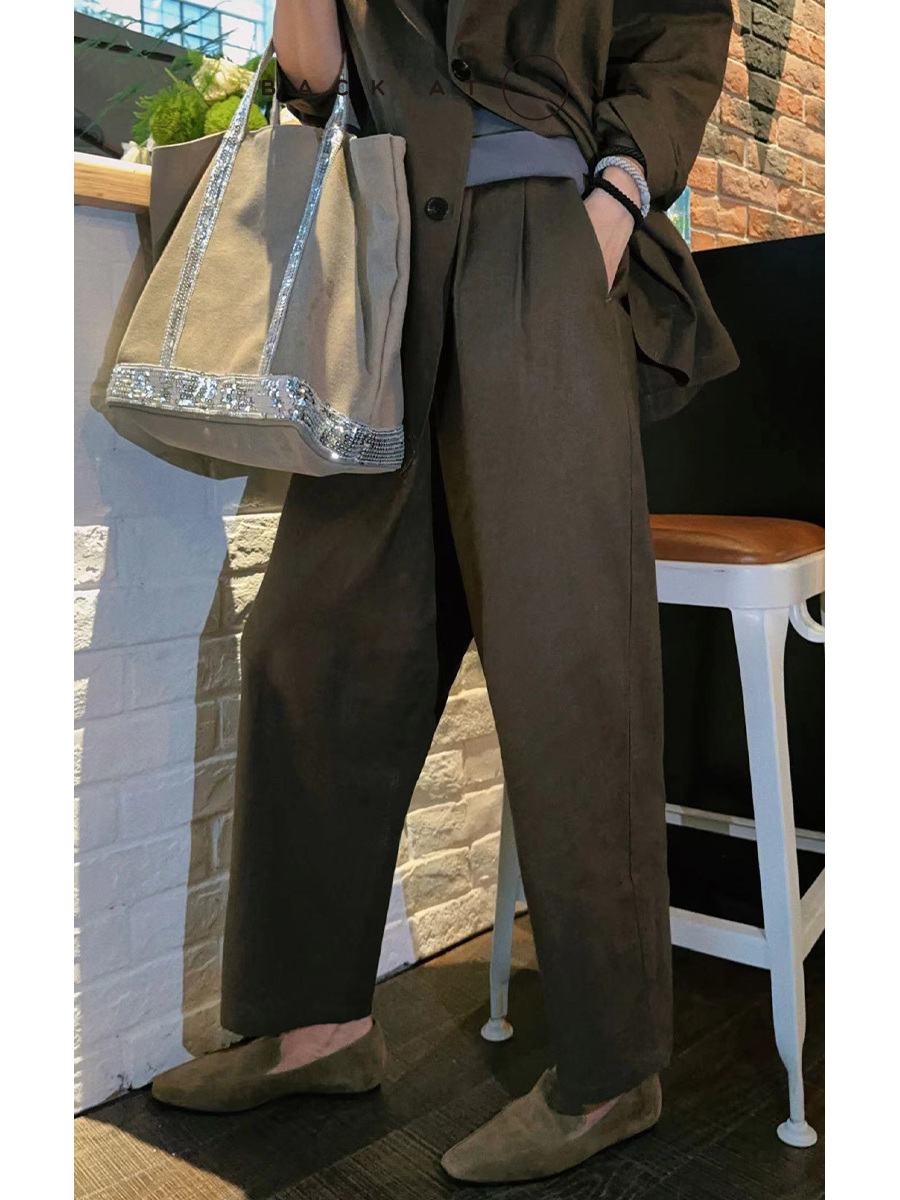 BackAtOne Casual Cotton Linen  - Linen Pant Wide 评论和价格