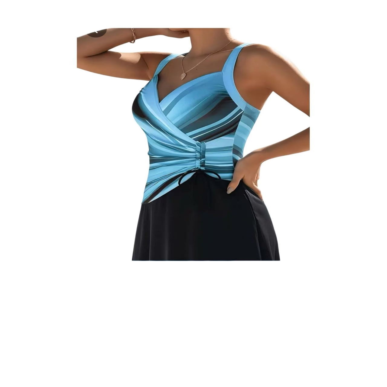 Women Swimdress One Piece Swim - Swimsuit Bikini Ruched 评论和价格