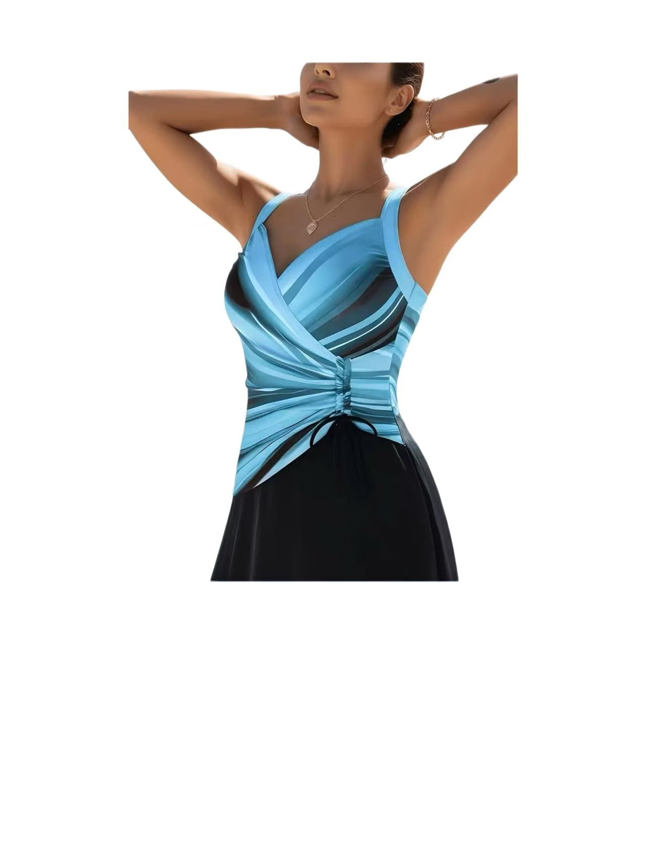 Women Swimdress One Piece Swim - Swimsuit Bikini Ruched 评论和价格