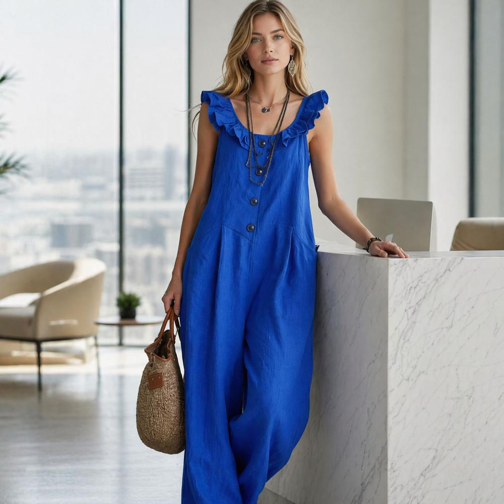 Relaxed Fit Romper Women Women - Jumpsuit Linen Relaxed 评论和价格