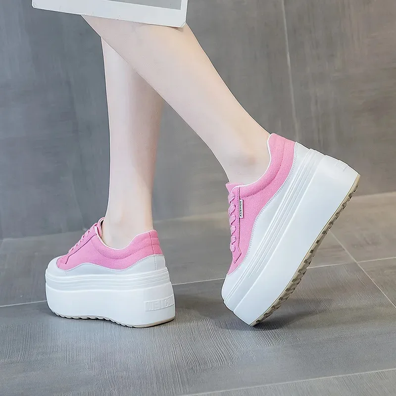8cm New Canvas Genuine Leather - Wedge Espadrille Women 评论和价格