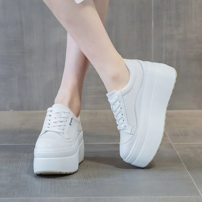 8cm New Canvas Genuine Leather - Wedge Espadrille Women 评论和价格