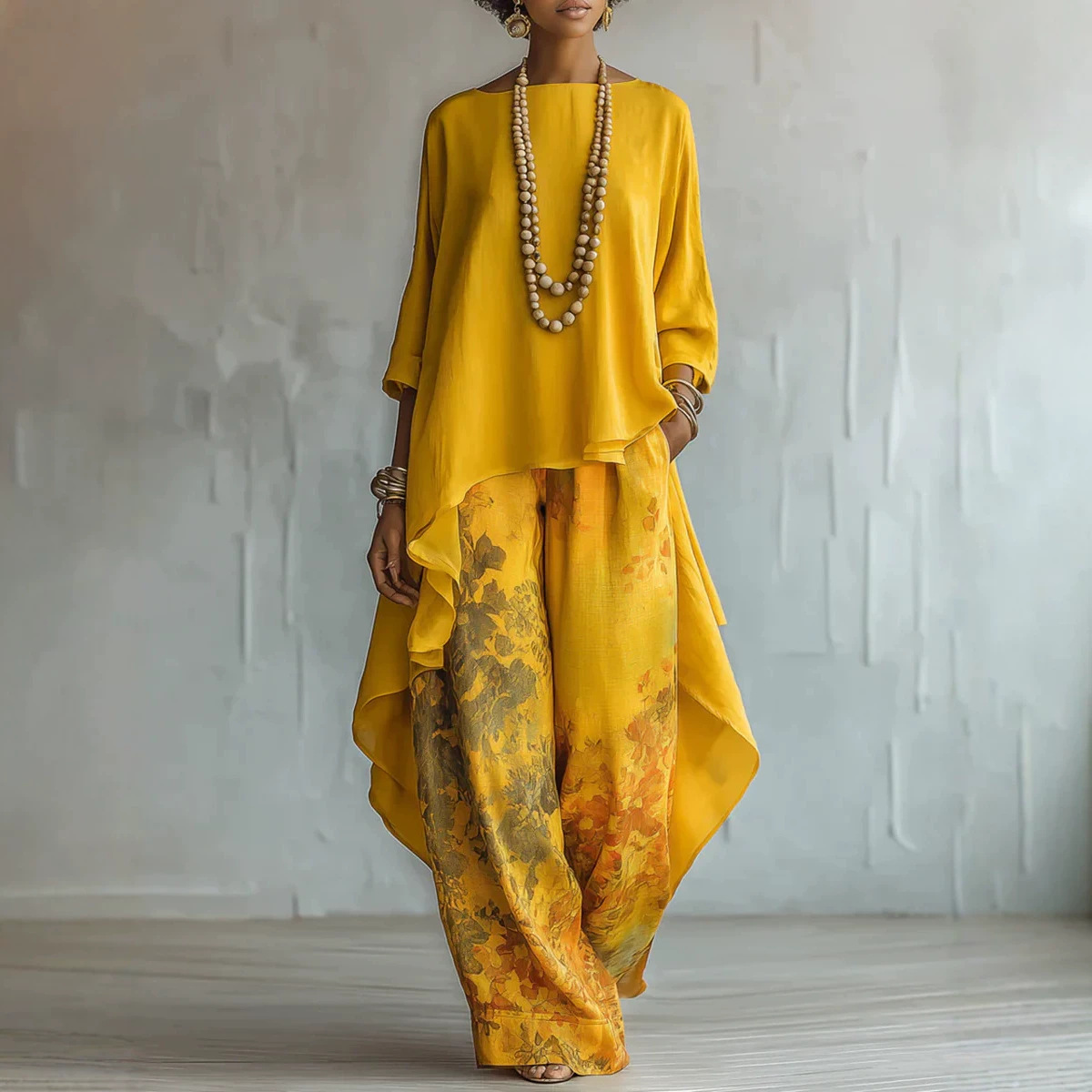 Women's 2-Piece Linen Outfit S - Linen Pant Wide 评论和价格